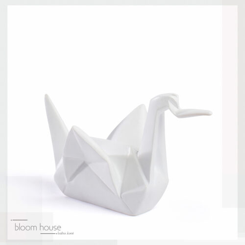 Skulptūrėlė “Origami gulbė”